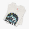 Folded view of a Hawaii States of Confusion t-shirt in Heather Cement