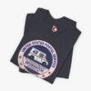 Folded view of a United States Postal Service t-shirt in Heather Navy