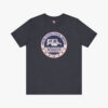 Front view of a United States Postal Service t-shirt in Heather Navy