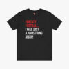 Front view of a Fantasy Football - Just a Hamstring Away t-shirt in Black